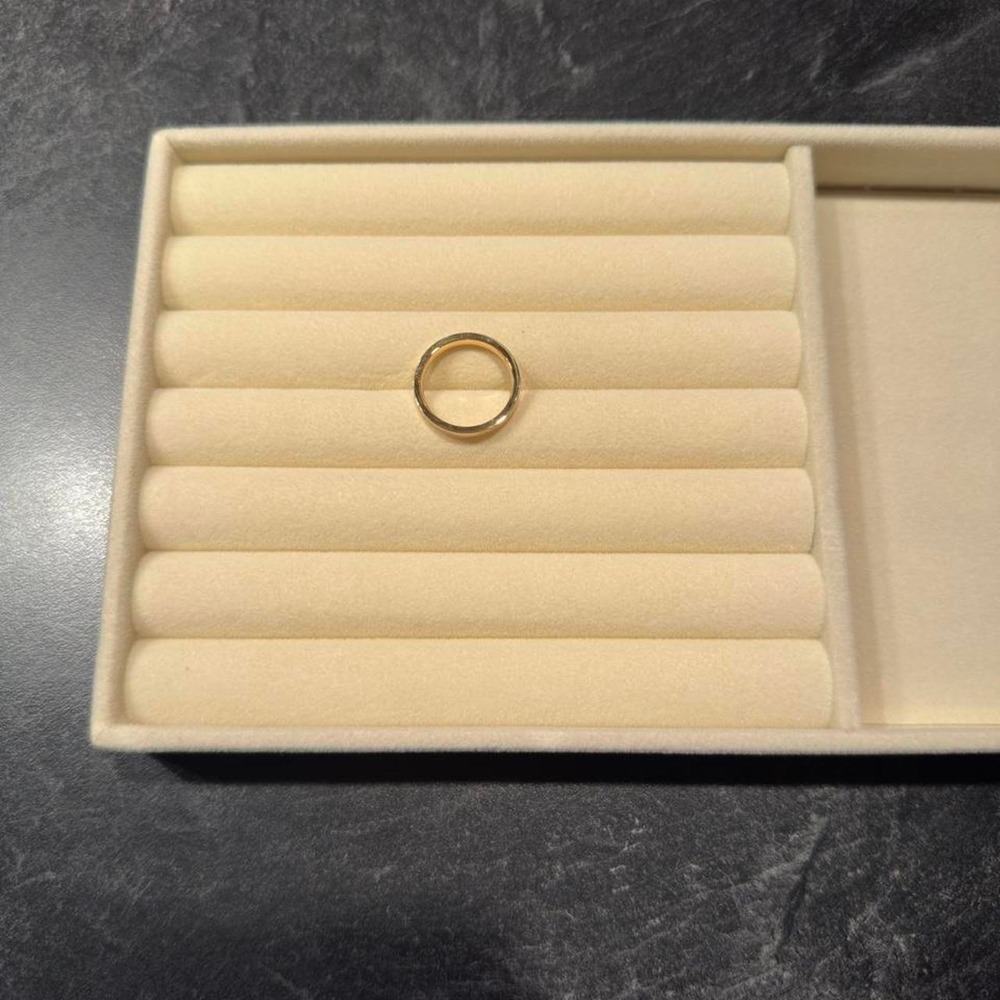 NOMA 3mm 18K Gold PVD Comfort Fit Band Ring Size 7 Waterproof Minimalist Gold